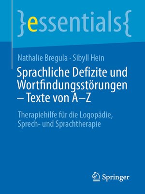 cover image of Sprachliche Defizite und Wortfindungsstörungen – Texte von A-Z